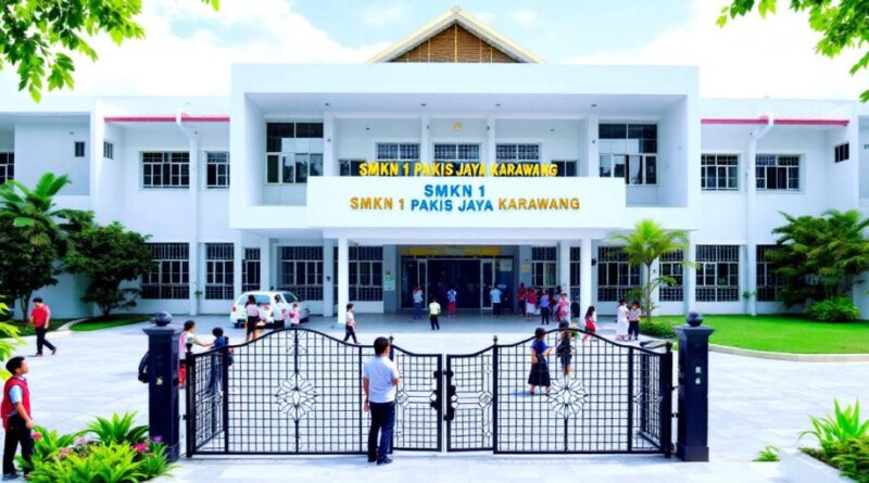 Sekolah SMKN 1 Pakis Jaya Karawang dengan siswa aktif.